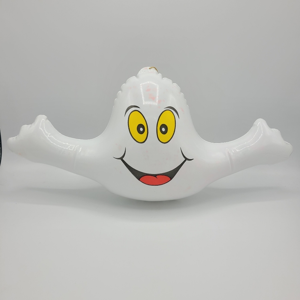 Vintage Inflatable Halloween Jack-o-lantern Pumpkin and Ghost - Picture 9 of 16